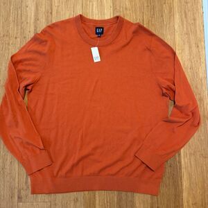 BNWT Men's GAP Orange Sweater Size XL